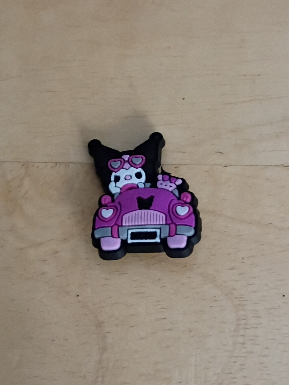 10 for $10 Jibbitz Croc Charms - Sanrio Kuromi Driving Pink & Purple Car w Teddy